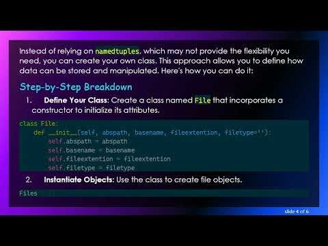 A Beginner's Guide to Namedtuples in Python for VB Programmers