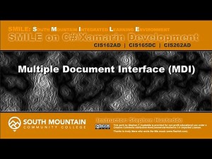 C#/Xamarin Cohort 15Y - Multiple Document Interface (MDI)