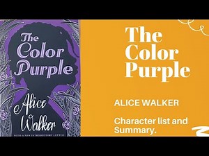 The Color Purple by Alice Walker | Character | Summary | Explanation | MEG11IGNOU DU English | music