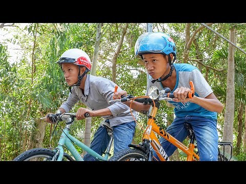NERF GUN BIKE RACING BATTLE