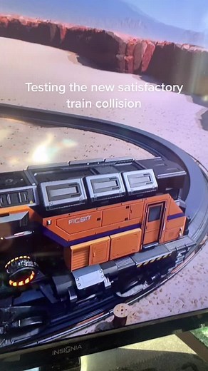 Testing the New Satisfactory Train Collision