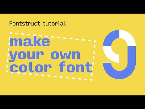 Make a Color Font using Fontstruct (tutorial by architaraz)