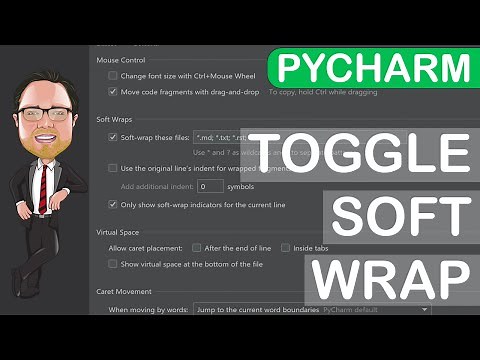 PyCharm Enable Soft Wrap
