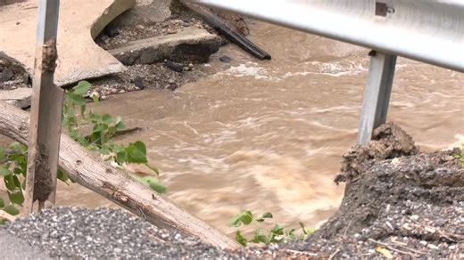 WHEC TV - FLOODING DAMAGE: Sacket Road in Avon suffered...