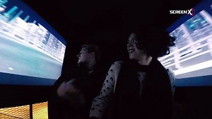 #ScreenX is the new, breathtaking panoramic format to watch movies in! We gave folks a taste of what that experience is like in our all-new SCREENX BOOTH! Check it out! | 4DX