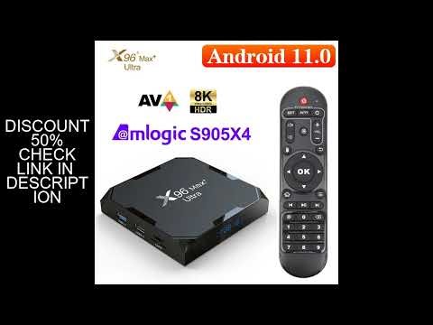 X96Max Plus Ultra TV Box Android 11 Amlogic S905X4 4GB 32GB TVBOX AV1 8K Wifi BT X96 Max Media Playe