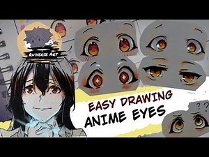 How to draw anime eyes- 1 EYE 8 EMOTIONS (TUTORIAL#4)
