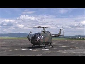 BO 105 - Start Up - Take Off - Fly By and Landing - Flugtag Cheb 2017