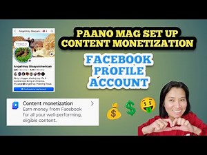 Ganito mag set up ng content monetization sa Facebook | Profile Account