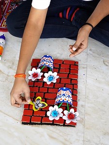 74K views · 758 reactions | Wall decor making - using cardboard and paper cup #DIY #papercup #cardboard #walldecor | Click For Craft | Facebook