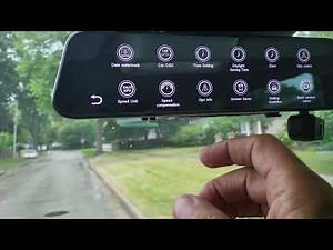 Rexing M3 rear view mirror 3 camera system