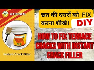 How to Fix Terrace/Roof Slab Leakage Crack by Instant Crack Filler Kit – Powerful DIY Solution
