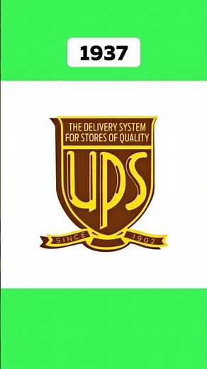 History of the Ups Logo 📦 #Ups #Yups #History #Logo #1916 #Delivery #Express #Subscribe #Shorts