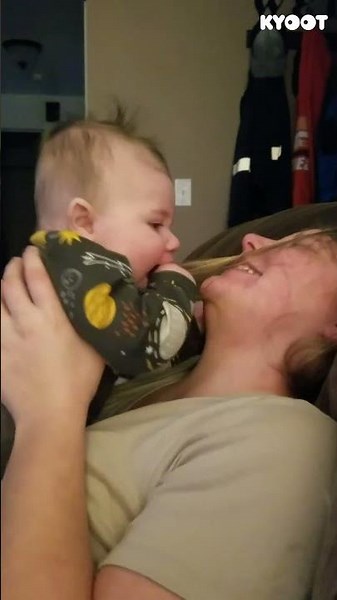 Nothing is more pure than a baby's love! 😍 #hugs #love #funny #cute #shorts