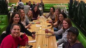Healthy food, fellowship, and fun were on the table for Windy City moms who were enjoying their Moms Night Out at True Food Kitchen! A birthday celebration was the frosting on the cake...literally. 🎂🎈🎉 #jillshouse #intellectualdisabilities #momsnightout | Jill's House
