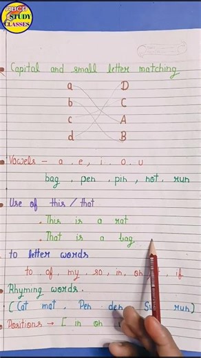Vowels worksheet/ Capital and small later matching/ English Worksheet #nursery #lkg #english #short