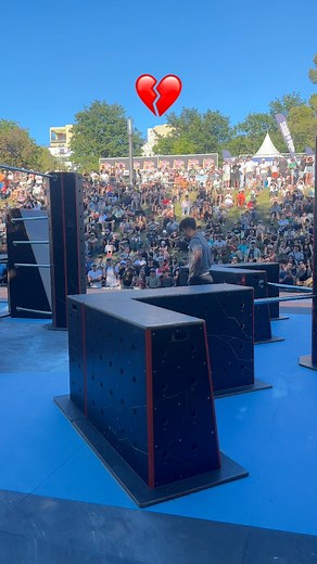 Got 43rd place and possibly a broken foot at the FISE Parkour World Cup this year. 🩼 Thought I only bruised my foot in practice but on the second run I felt a large crack in the exact same spot, so maybe it wasn’t a good idea to try to compete after all. Every time the setbacks from injury occur I get more frustrated and demoralized, especially since this is potentially the 5th big injury in the last 4 years that has kept me so far from my potential. Maybe this time feels so different because t