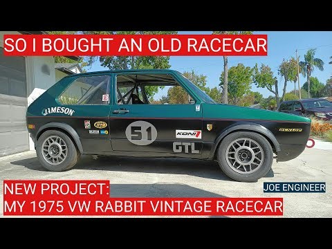 So I Bought An Old Racecar: My 1975 VW Rabbit Vintage Racecar