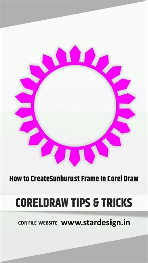 183 reactions · 15 shares | How to Create Sunburust Frame In Corel...