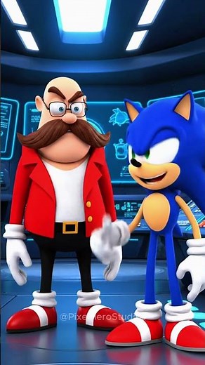 Sonic Presses Eggman’s TIME FREEZE Button! 😂⏱️ #Sonic #Eggman #SonicShorts