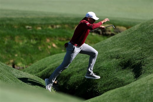 What did Sergio Garcia do to earn a code of conduct warning at the Masters?