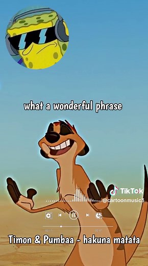 Timon and Pumbaa - Hakuna Matata Song Lyrics