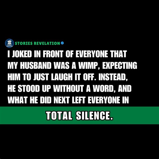 22K views · 272 reactions | I Mocked My Husband a... in Front of Everyone, Expecting Him to Laugh Like Always. Instead, He Stood Up Without a Word — and What He Did Next Left the Room in Total Silence. | Stories Revelation | Facebook
