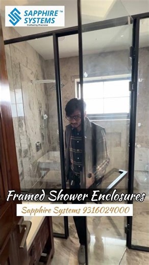 Bathroom Makeover with Framed Shower Enclosure✨| Sapphire Systems