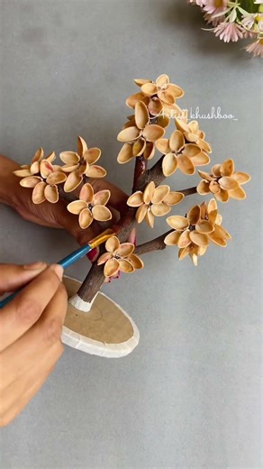 Pista shell craft ideas/ pista shell tree #youtubeshorts #shorts #craft #diy #tree