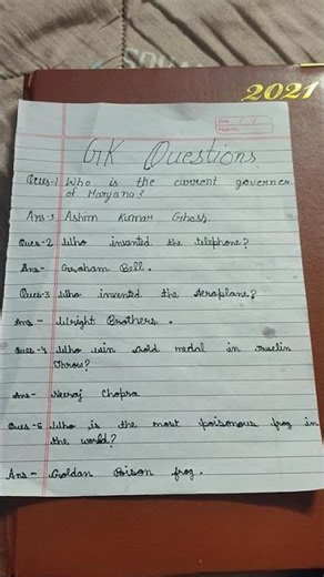 Eazy Gk questions of class 4th