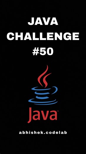 Abhishek’s CodeLab on Instagram: "💻 Java Challenge 50 What runs first? Instance block/ Static block/ Constructor? Don’t Overthink — comment fast👇 👉 Story reveals the truth! 📌 Save this for daily Java challenges ➡️ Follow @abhishek.codelab for more #java #softwareengineer #coding #backend #javaquiz"