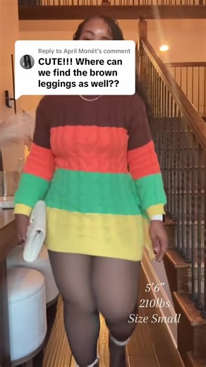 Stylish Sweater Dress Pairing with Fleece Lined Tights