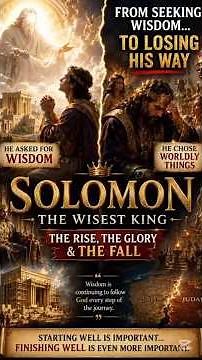 KING SOLOMON: The rise, the Glory & the fall. #biblestories #viralvideo