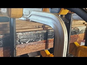 Broken slate pool table repair.