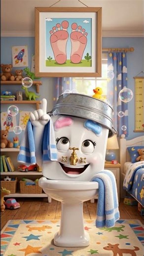 Playtime Clean-Up: Fun Ways to Wash Those Little Feet! 🛁👣 #shorts #fun