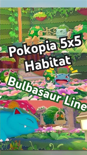 Making a 5x5 Pokopia Habitat for Every Pokémon - Bulbasaur