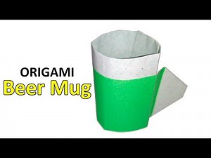 Origami Beer Mug / How to make a Paper Beer Mug / Easy Tutorial by MS Art and Craft