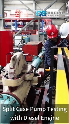 Split Case Pump Testing with Diesel Engine & Control Panel