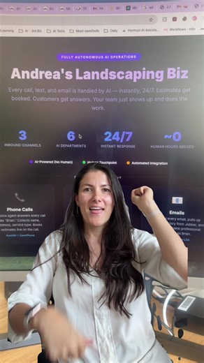 I built an AI operating system that runs an entire service business - no receptionist, no office staff, no customer service team. 6 AI agents handle every call, text, and email 24/7. Humans only do 4 things. This is already live. Comment SYSTEM for the breakdown. #AIautomation #SmallBusiness #ClaudeCode #ServiceBusiness #AIagents