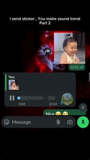 Sticker trend part 2 😂 #whatsapp #sticker #trend #prank #capcut