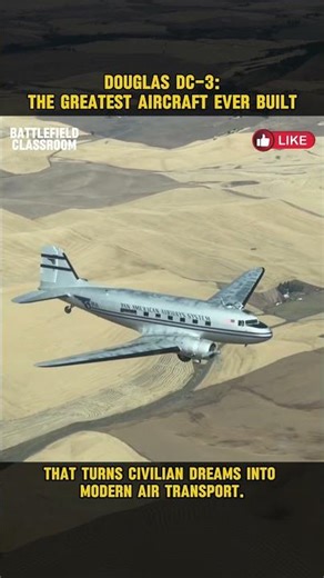 Douglas DC-3: The Greatest Aircraft Ever Built #militaryshorts #military