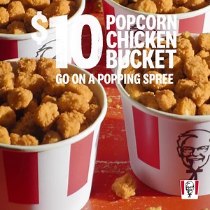 You don't need me to tell you why the $10 Popcorn Chicken Bucket is good. It's a bucket of Popcorn Chicken and it costs $10 🤷 | KFC