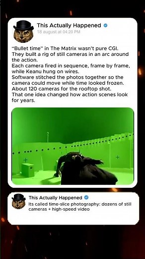 Matrix Bullet Time Scene