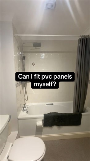 280K views · 1.3K reactions | A question we get asked regularly, can I fit myself? Amy shows you here that you definitely can!  Grey Concrete Matt 5mm #wallpanels #dbsbathrooms #bathroomcladding #showerpanels #pvcpanels | DBS Bathrooms | Facebook