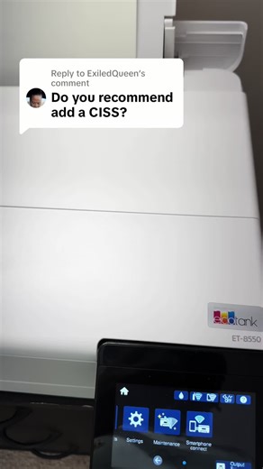 Replying to @ExiledQueen I have never used one Love. I just do daily maintenance and it has been working just fine. #dtf #CISS #epson #8550 #tshirt