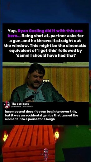 In The Nice Guys (2016), Ryan Gosling really did it with this one...