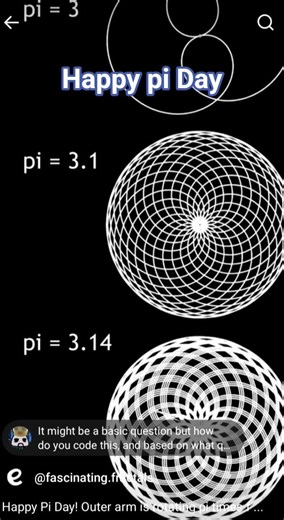 Happy pi Day. #patterns #fractals