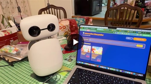 A Robot That Creates Picture Books and Reads Them Aloud Second Reachy Mini experiment (first was a language tutor — see previous post). This time I wanted it to generate a children s picture book… | Peiwen Wu