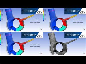 CFX Berlin-Video: CFD simulation of a 3D vane pump compressor with three different rotor diameters