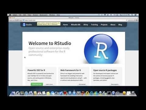 Programming in R - Getting Started - Installing R and RStudio on a Mac